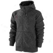 Nike Aw77 Wool Ascent Hoodie - Mens - Negro Heather/black/anthracite