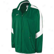 Nike Backfield Woven Full Zip Jacket - Mens - Dark Green/white/white