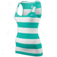 Nike Greek  Rib Tank Stripe - Womens - New Green