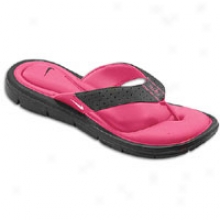 Nike Comfort Thong - Womens - Black/vivid Pink