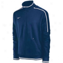 Nike Conference Quarter Zip Fleece Top - Mens - Navy/white/white