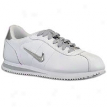 Nike Cortez Bsc Tpu Swoosh - Mens - White/metallic Silver/white