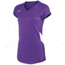 Nike Court Raider Cap Slv Jersey - Womens - Purple/white/white