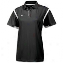 Nike Double Reverse Polo - Womens - Black/white/white