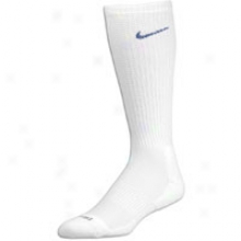 Nike Dri-fit 1/2 Cushion Crew Sock 3 Pack - Mens - White/varsity Royal