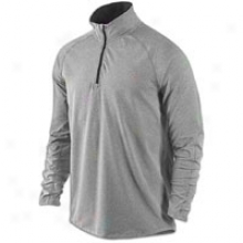 Nike Elenent 1/2 Zip Jacket - Mens - Dark Grey Heather/black/reflective Silver