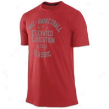 Nike Elevated Education Classic T-shirt - Mens - Varsity Red/black/netural Grey