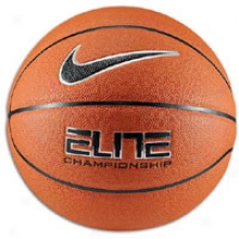 Nike Elite Championship 8-panel Basketball - Mens  -Amber/black/platinum