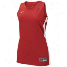 Nike Elite Racer-back Game Jersey - Womens - Scarlet/white/white