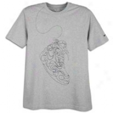 Nike Embroidered Sneaker T-shirt - Mens - Dark Grey Heather