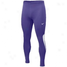 Nike Essential Fuse Tight - Mens - Purple/white/white