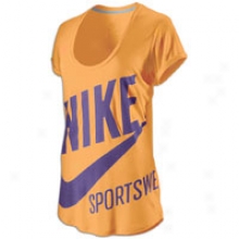 Nike Exploded Nsw Scoop Nk Cap Slv T-shirt - Womens - Melon Crush