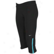 Nike Filament Capri - Womens - Blackt/urquoise Blue/matte Silver