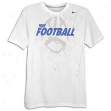 Nike Football Practice S/s T-shirt - Mens - White/ark Grey Heather