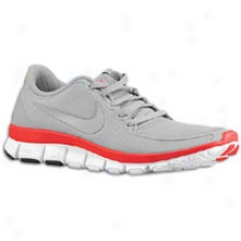 Nike Free 5.0 V4 - Womens - Wolf Grey/wolf Greey/siren Red/white