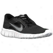 Nike Free Run 3 - Big Kids - Black/white/wolf Grey/reflect Sovler