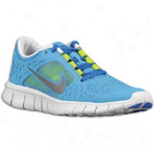 Nike Free Run 3 - Big Kids - Coast/soar Blue/volt/reflect Silver