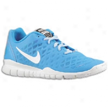 Nike Free Tr Fit - Womens - Blue Glow/chambray Blue/total Orange/white