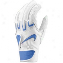 Nike Fuse Elite Batting Gloves - Mens - White/royal/royal