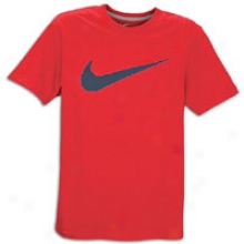 Nike Hangtag Swoosh S/s T-shirt - Mens - Team Oranhe