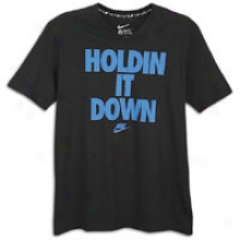 Nike Holdin It Down T-shirt - Mens - Black/soar Blue