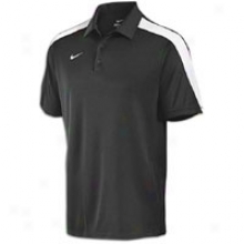 Nike Hot Route Polo - Mens - Black/white/white