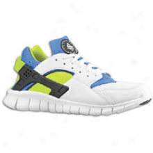 Nike Huarache Free Run - Mens - White/soar/cyber/white