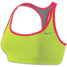 Nike Indy Reversible Racerback Bra - Womens - Cyber/scarlet Fire/cool Grey