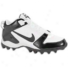 Nike Land Shwrk Legacy Mid (bg) - Big Kids - White/black