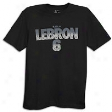 Nike Lebron 6 Pattern T-shirt - Mens - Black/black