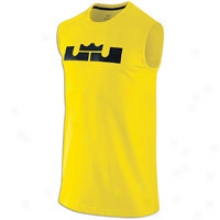 Nike Lebron Essentials S/l Top - Mens - Tour Yellow/black