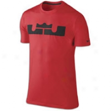 Nike Lebron Logo T-shirt - Mens - Sport Red/black