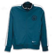 Nike Lebron N98 Jacket - Mens - Green Abyss/white