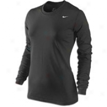 Nike Legend L/s T-shirt - Womens - Black/white