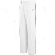 Nike Lights Out Piped Game Pant - Big Kids - White/navy/navy