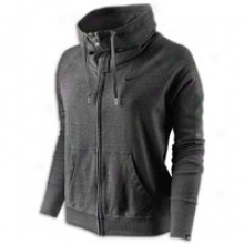 Nike Lightweight Full Zip Fleece - Womens - Black Heather