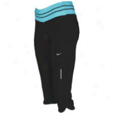 Nike Low Ascend Capri - Womens - Black/tide Pool Blue/matte Silver