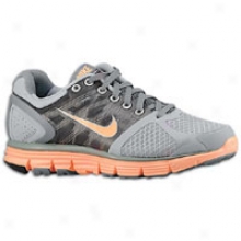 Nike Lunarglide+ 2 - Womens - Wolf Grey/peach Cream/cool Grey/pure Platinum