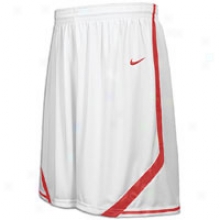 Nike Madness Game Short - Mens - White/scarlet