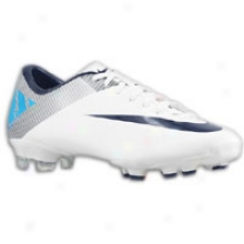 Nike Mercurial Victory Ii Fg - Womejs - White/neptune Blue/obsidian