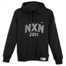 Nike Nxn11 Pullover Strip Hoodie - Mens - Black