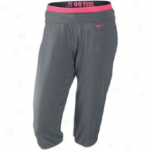 Nike Obsessed Capri - Womens - Anthracite/pink Instant