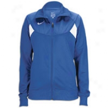 Nike Pasadena Ii Full Zip L/s Warm-up Jacket - Womens - Royal/white/white