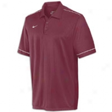 Nike Play Action Pass Polo - Mens - Dark Maroon/white/white