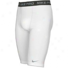 Nike Pro Combat Core Long Compression Short - Mens - White