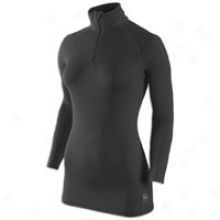 Nike Pro Battle Hyper Warm 1/2 Zip - Womens - Black/white