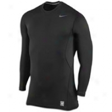 Nike Pro Combat Hyperwarm Fitted Crew - Mens - Black