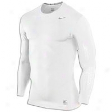 Nike Pro Combat Lockdown L/s Compressioh - Mens - White