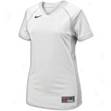 Nike Probability S/s Jersey - Womens - White/white/black