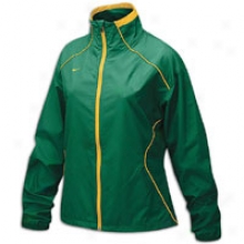 Nike Run Blitz Full-zip Jerkin - Womens - Mysterious Green/bright Gold/bright Gold